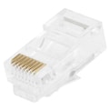 Monoprice Plug, Modular, RJ45, Stranded, PK100 7246