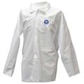 Action Chemical Disposable Long Sleeve Shirt , Xl , White , snaps 1090-XL