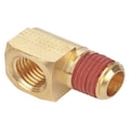 Parker Brass Extruded Street Elbow, 90 Degrees, MNPT x FNPT, 3/8" x 1/4" Pipe Size VS2202P-4-6