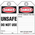 Idesco Safety Unsafe, Do not Use Safety Tag, PK10 KAT780AC