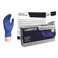 Ammex Disposable Exam Gloves, Nitrile, Powder Free, Indigo, XL, 1000 PK AINPF48100CS