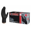 Gloveworks Hd Disposable Gloves, Nitrile, Powder Free, Black, L, 100 PK GWBN46100BX