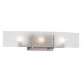 Nuvo Yogi 3 Light Halogen Vanity Fixture Frosted Glass Lamps Incl 60-5187