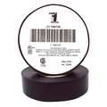 Zoro Select Vinyl Electrical Tape, 3/4 in W x 60 ft L, 7 mil Thick, Black, 1 Pk 19N746