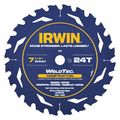 Irwin 7-1/4" Circular Saw Blade, Steel, PK10 24035