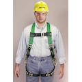 Honeywell Miller Full Body Harness, Vest Style, 2XL, Polyester, Green P950-58/XXLGN