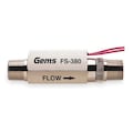 Gems Sensors 3/8" MNPT SPST NO Liquid Flow Switch 0.5 gpm FS-380, 179993
