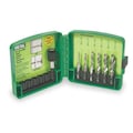 Greenlee Drill/Tap/Countersink Set, Metric, 6 Pc DTAPKITM