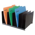 Zoro Select Desk Organizer, Letter, 8 Compartments, Blk 1AYE8