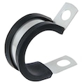 Zoro Select Clamp, Cushioned, EPDM, Dia. 3/8 In, Pk25 COL0609SS