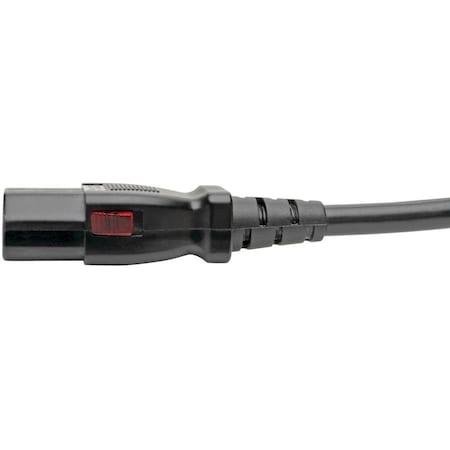 Eaton Tripp Lite Series Computer Power Cord, NEMA 5-15P to Locking C13 - 10A, 125V, 18 AWG, 3 ft. P006-L03