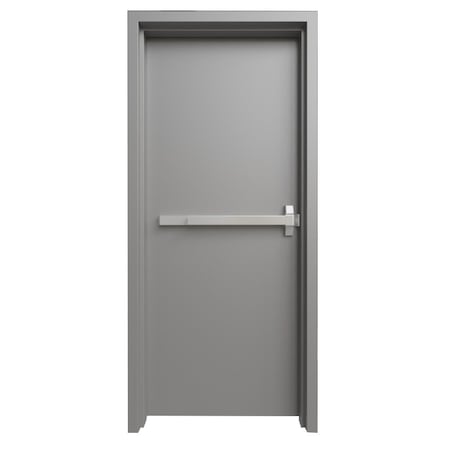 Fortis Doors Door Kit, Right-Handed, 84 in H, 36 in W, Galvanized Steel KIT18GHKDST3684PDRH