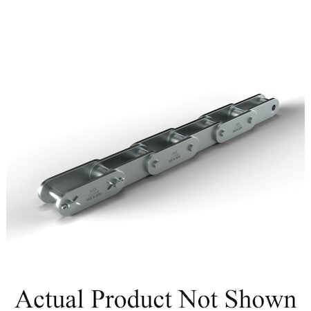 Hkk Chain HKK Double Pitch Riv Standard Conv, 50 ft OAL, 1.25P, .4 Dia x 3/8 W, .08 THK Plate, 304SS SC050R1B