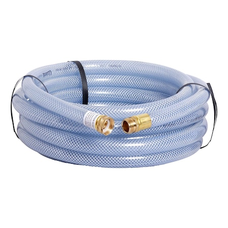 Underhill 3/4 in ID x 25 ft L Water Hose, Pliovic Tube, Clear H75-025C