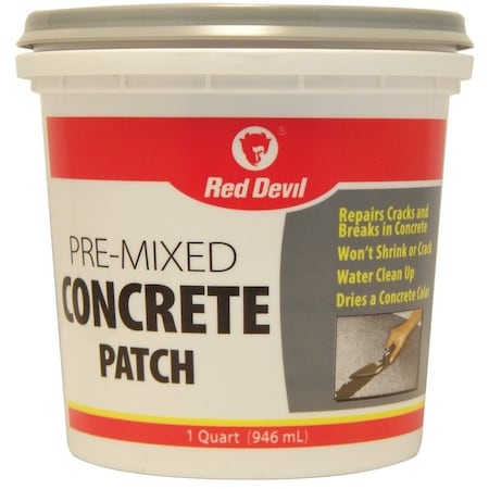 Red Devil 0 Concrete Patch, Gray, 1 qt Tub 644