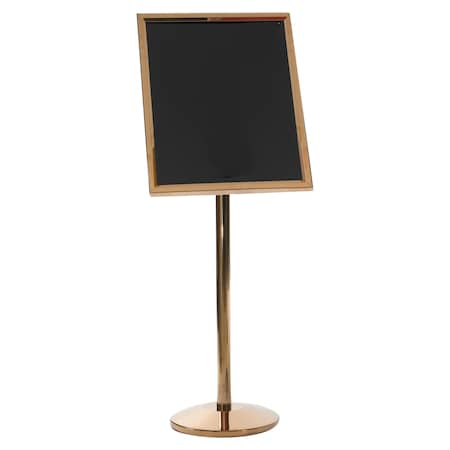 Aarco Dual Capability Neon Markerboard Menu/Poster Holder, Brass, Frame Size ID 17 1/2''Hx22 1/2''W P-7B