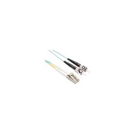 Unc Group 2 Meter Om3 10 Gig Fiber Optic Cable, Aqua, Pvc Jacket 50/125 Micron FJ5GLCST-02M