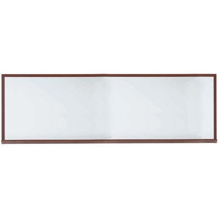 Aarco Architectural High Performance White Porcelain Markerboard w/ Wood Grained Aluminum Trim 420WWD48144