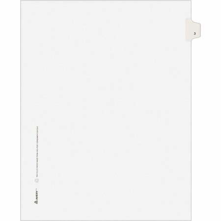 Avery Dividers, Index, Sidetab, 3 25PK AVE11913