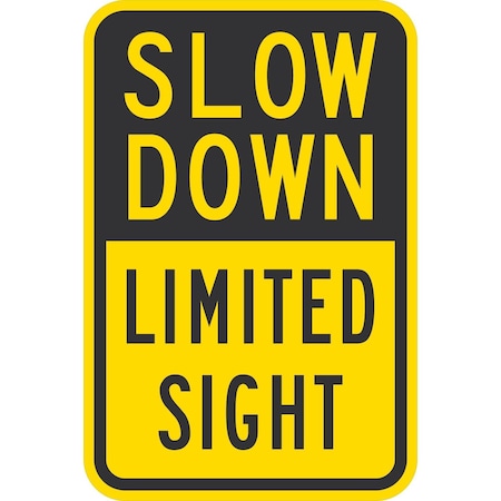 Lyle Slow Down Limited Sight, 12x18, Non-Reflective, Yellow G-4694-NA_12x18