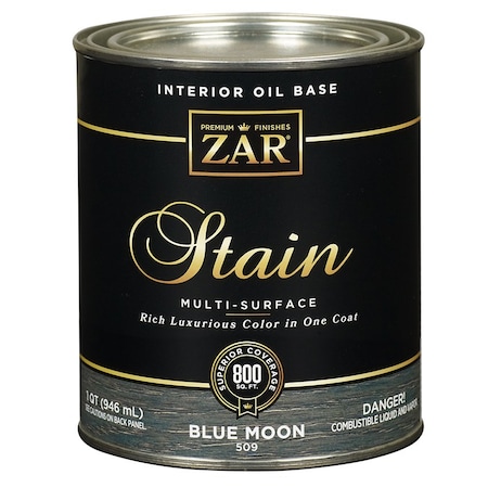 Zar Wood Stain Qt UGL Blue Moon Zar Interior Oil-Based Wood Stain 50912
