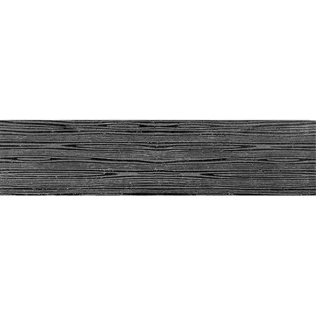 Apollo Tile Artisana 3x12 in. Eastern Black Textured Etched Linear Wave Elongated Subway Tile, 20PK APLEFT8802BLA