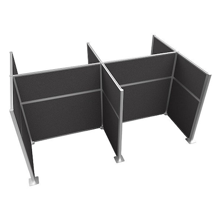 Versare Cubicle Kit, Charcoal Gray, 72 in H HPK-4P4-S-DGY