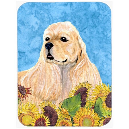 Carolines Treasures Cocker Spaniel- Glass Cutting Board - Large SS4155LCB