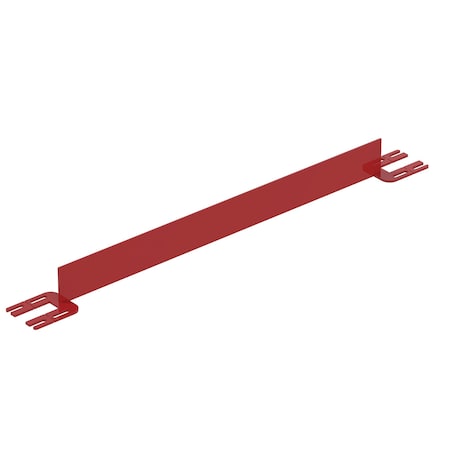 Vestil TOEBOARD FOR PIPE SAFETY RAILING 48 INCHES RED VDKR-4-TB-RD