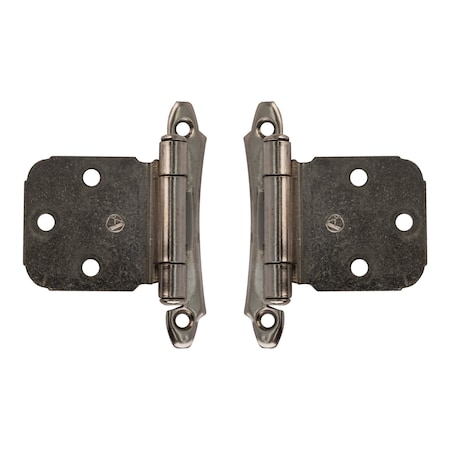 Brixwell Self Closing Face Frame Mount Cabinet Hinges For Variable Overlay Kitchen Door Polished Chrome Pair BXC629297