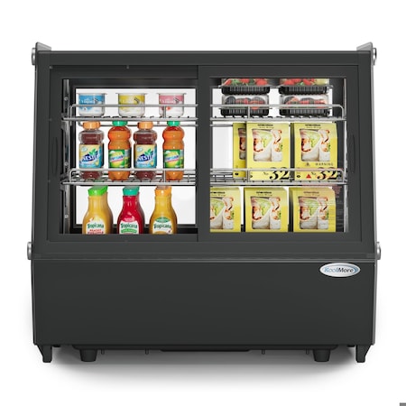 Koolmore 28 in. Self-Service Countertop Display Refrigerator in Black CDC-125-BK
