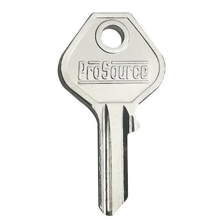 Prosource Key Blank, Brass, Nickel, For: 238-6704 20 mm Brass Padlocks KB20-B