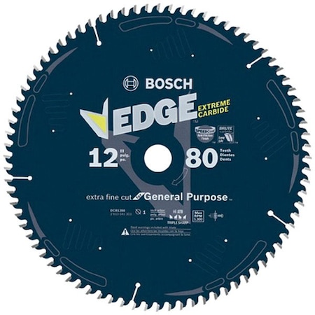 Bosch 12" 80T EXTRA FINE FINISHING CD DCB1280