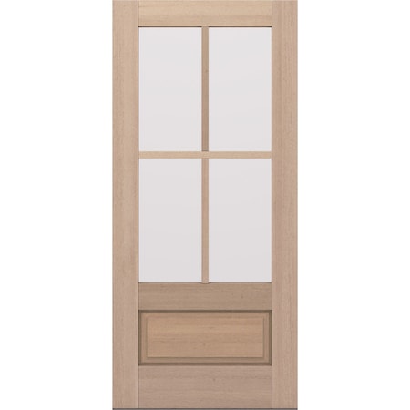 Doornmore G7504, 37.75" x 82" ( 36" Door) Right Hand, Mahogany SDL 4 Lite, 3/4 Lite Exterior Door G7504-SW-3680_1_RI