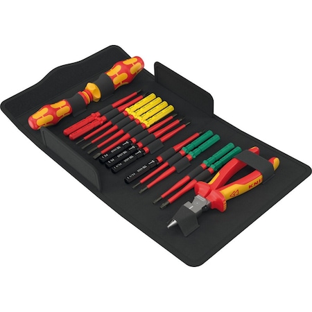 Wera Kraftform Kompakt VDE 17 extra slim 2 Tool finder, 17 pieces 5006610001