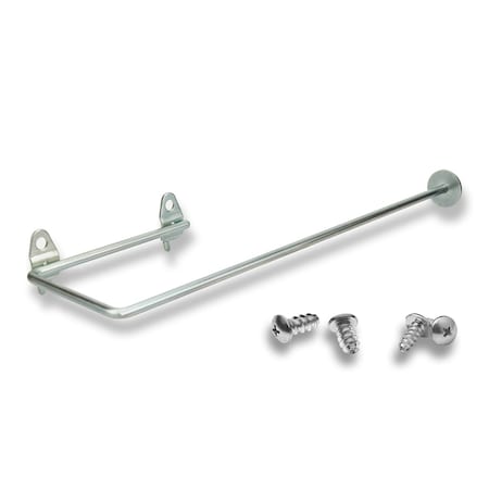 Triton Products 11-7/8" Zinc Plated Paper Towel Holder Pegboard Hook for DuraBoard or 1/8" and 1/4" Pegboard 76290