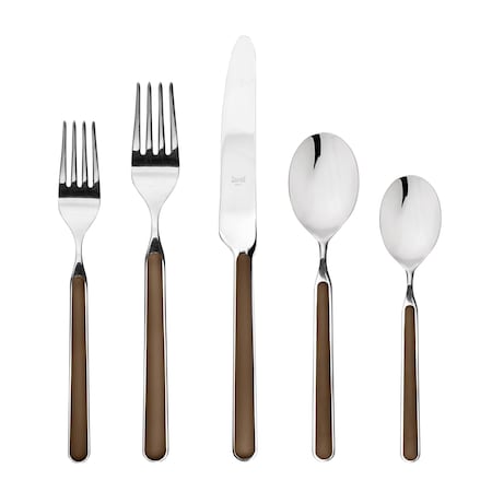 Mepra Fantasia Flatware Set - 20 Pieces - Tobacco 10M622020
