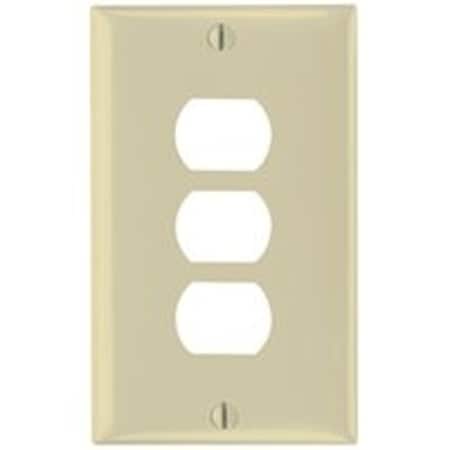 Legrand Wallplate, Standard-Size, 4-1/2 in L, 2-3/4 in W, 1-Gang, Thermoset K3I