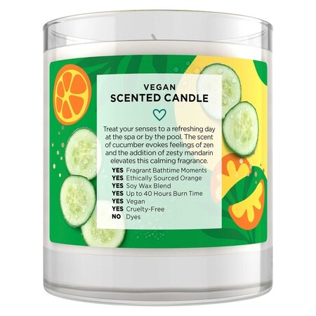 Love Beauty & Planet Mandarin & Cucumber Candle, 7 Ounce, 6PK 64785952