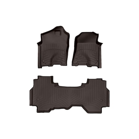 Weathertech Cocoa, Front and Rear FloorLiner HP 471428-1-4IM