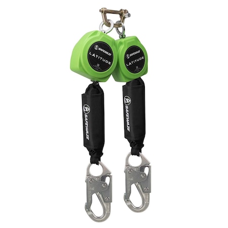 Safewaze Latitude 11ft Dual Web SRL: 9012 BWB, Snap Hooks 024-5430