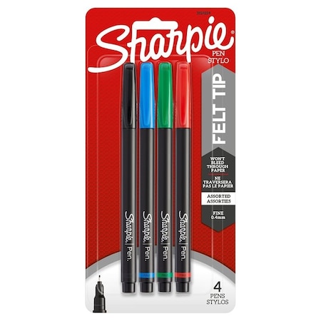 Sharpie Permanent Marker, Fine Point Lead/Tip, 0.4 mm Lead/Tip 1924214
