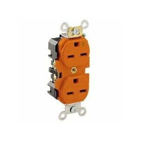 Leviton Industrial Series Heavy Duty Grade Duplex Receptacle, 15 Amp, 250 Volt 5662-IG