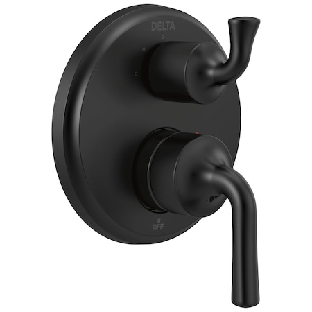 Delta Two-Handle Monitor 14 Series Valve Trim with 3-Setting Integrated Diverter T24833-BL