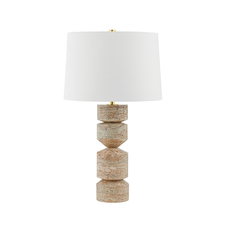 Hudson Valley Lighting Galeville 1 Light Table Lamp 16.5 In. Aged Brass L4730-AGB