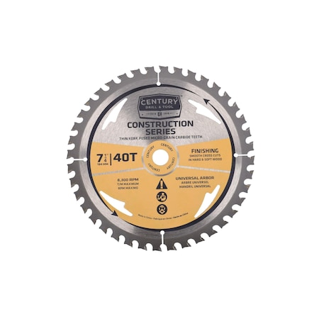 Century Drill & Tool Construction Finishing Saw Blade 13106
