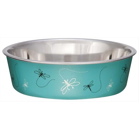 Loving Pets Bella Bowl Drgnfl Turquoise Med 430890