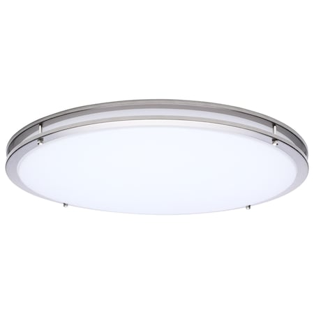 Nuvo Glamour LED 24 Inch Flush Mount Brushed Nickel Finish 27K/3K/35K/4K/5K CCT Selectable 62/1878