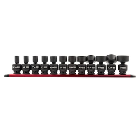 Sunex 3/8" Drive Unv Imp Sckt Set, SAE, 12 pcs 3690
