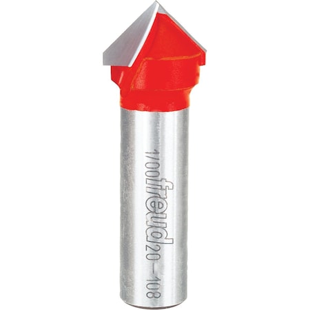 Freud 3/4'' 90-Degree V-Groove Router Bit 20-108